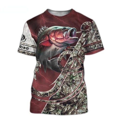 Printed casual short-sleeved trend T-shirt