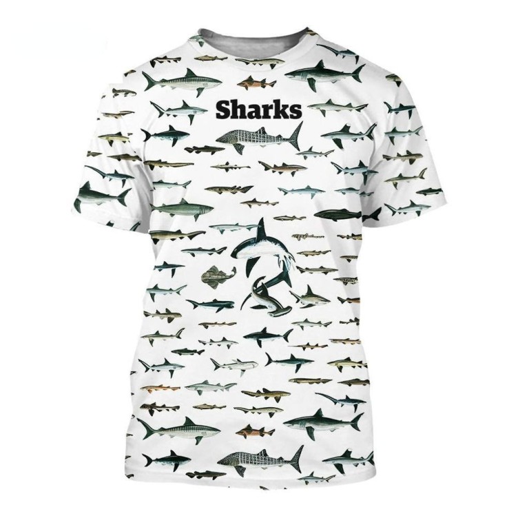 Printed casual short-sleeved trend T-shirt