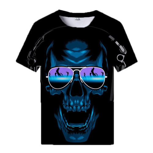 Printed casual short-sleeved trend T-shirt