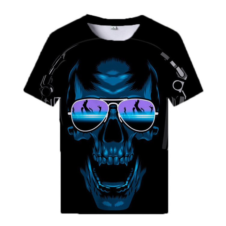 Printed casual short-sleeved trend T-shirt