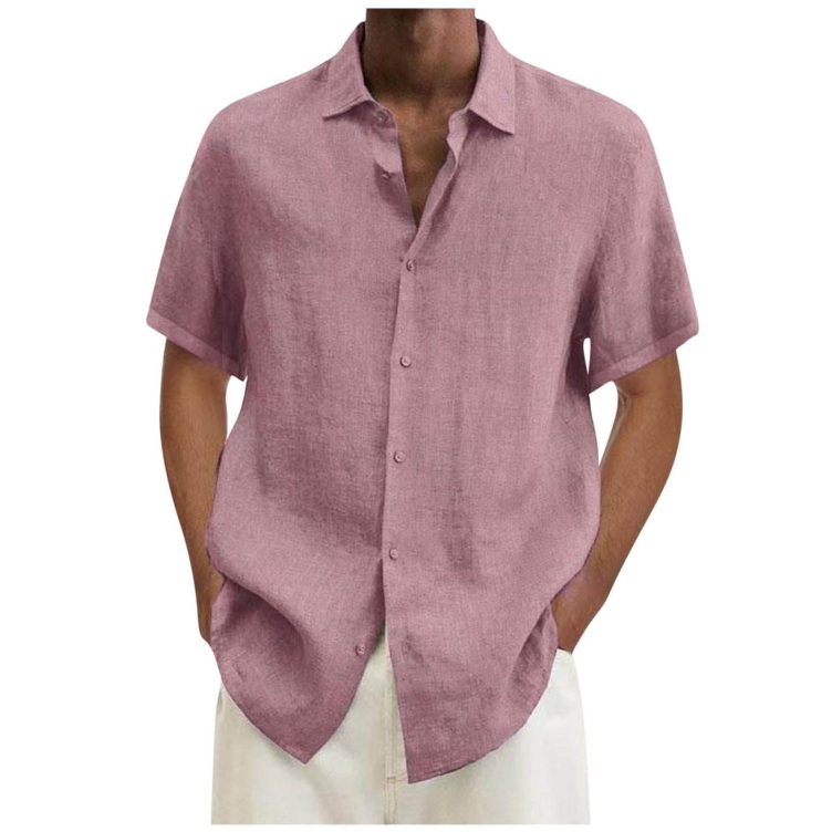 Printed short-sleeved casual trend shirt