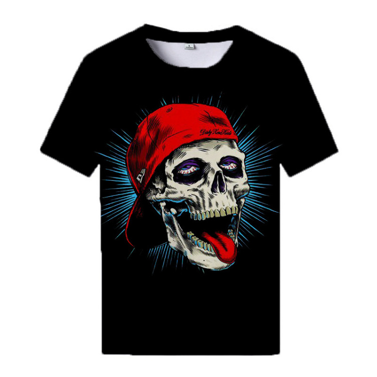 Printed casual short-sleeved trend T-shirt