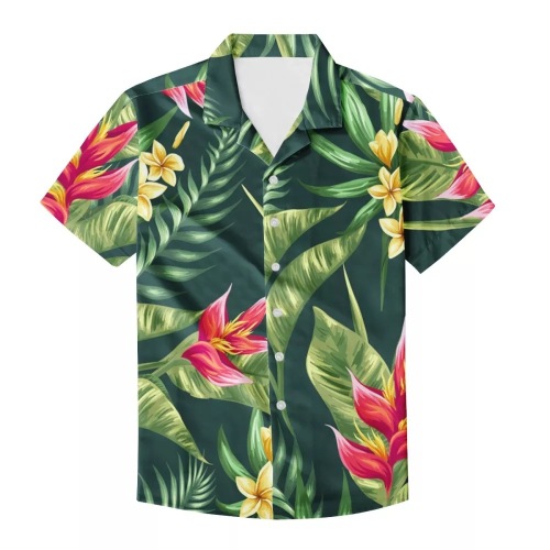 Printed casual trend short-sleeved shirt