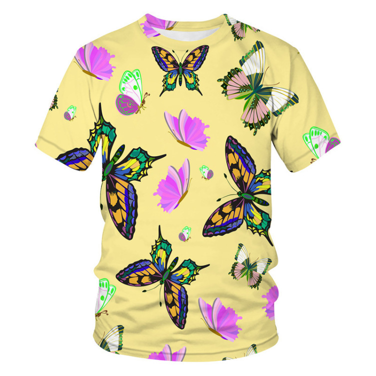 Printed casual crewneck trend short-sleeved T-shirt