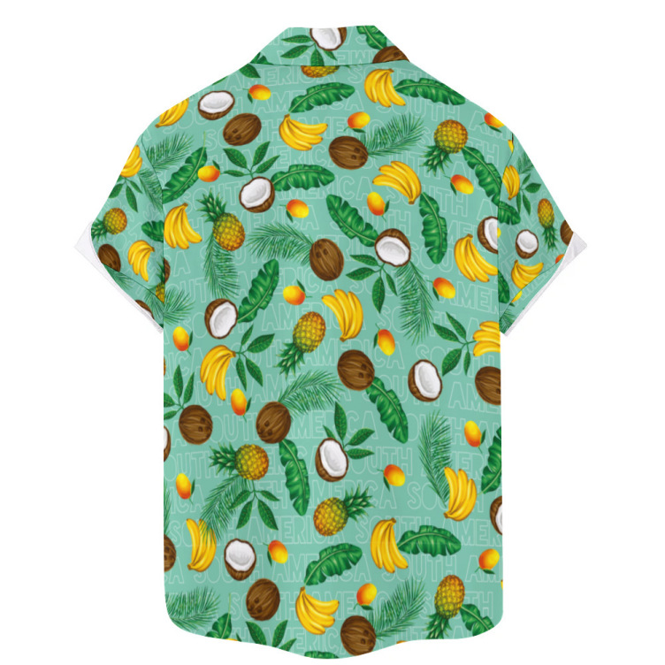 Printed casual trend short-sleeved shirt