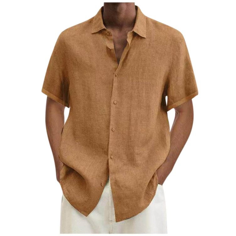 Printed short-sleeved casual trend shirt