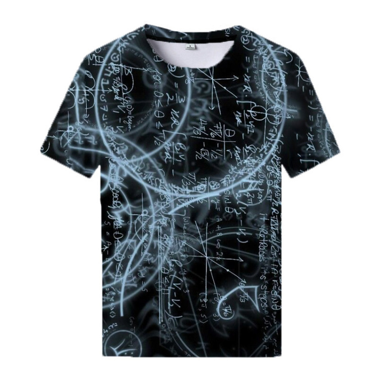 Printed casual short-sleeved trend T-shirt