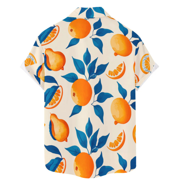 Printed casual trend short-sleeved shirt