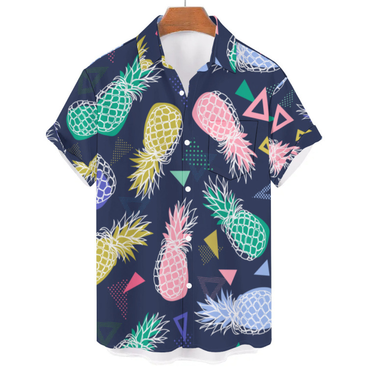 Printed casual trend short-sleeved shirt