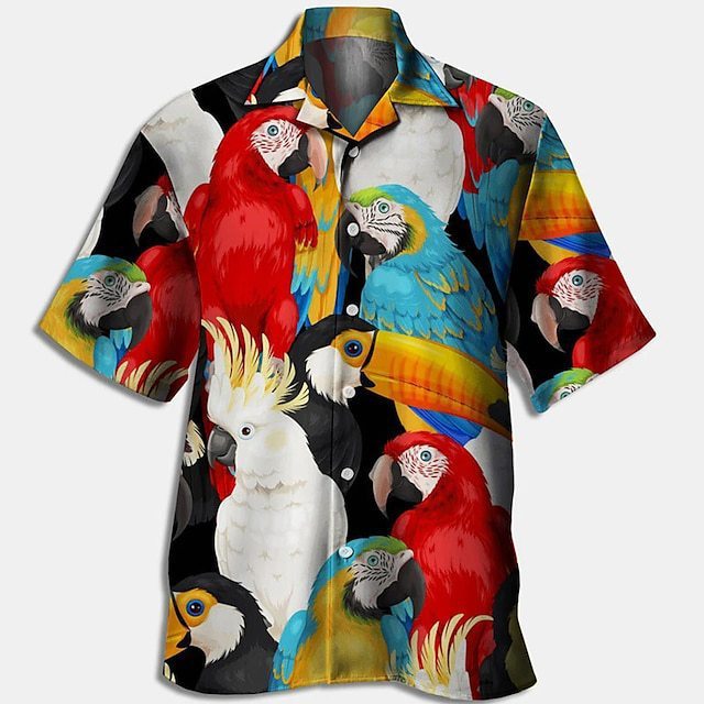 Printed casual trend short-sleeved shirt