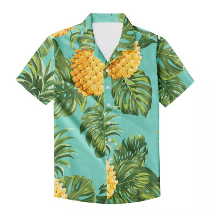 Printed casual trend short-sleeved shirt