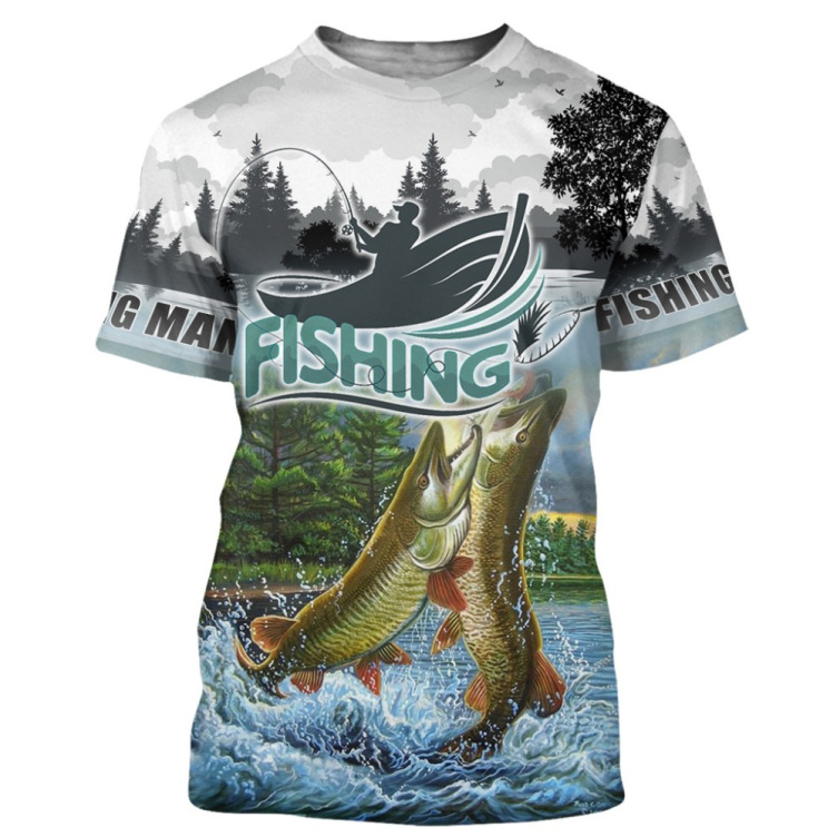Printed casual short-sleeved trend T-shirt