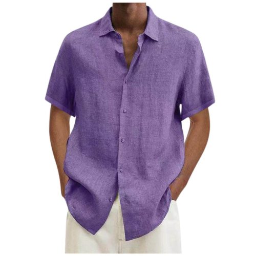Printed short-sleeved casual trend shirt