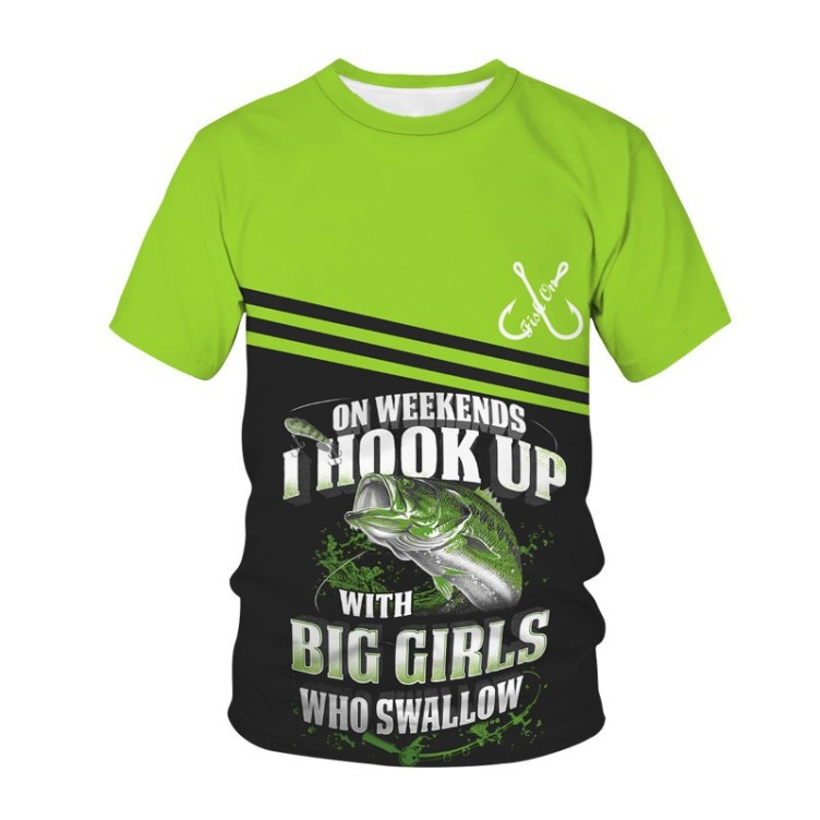 Printed casual short-sleeved trend T-shirt