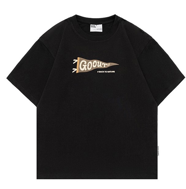 Monogram print casual fashion trend T-shirt
