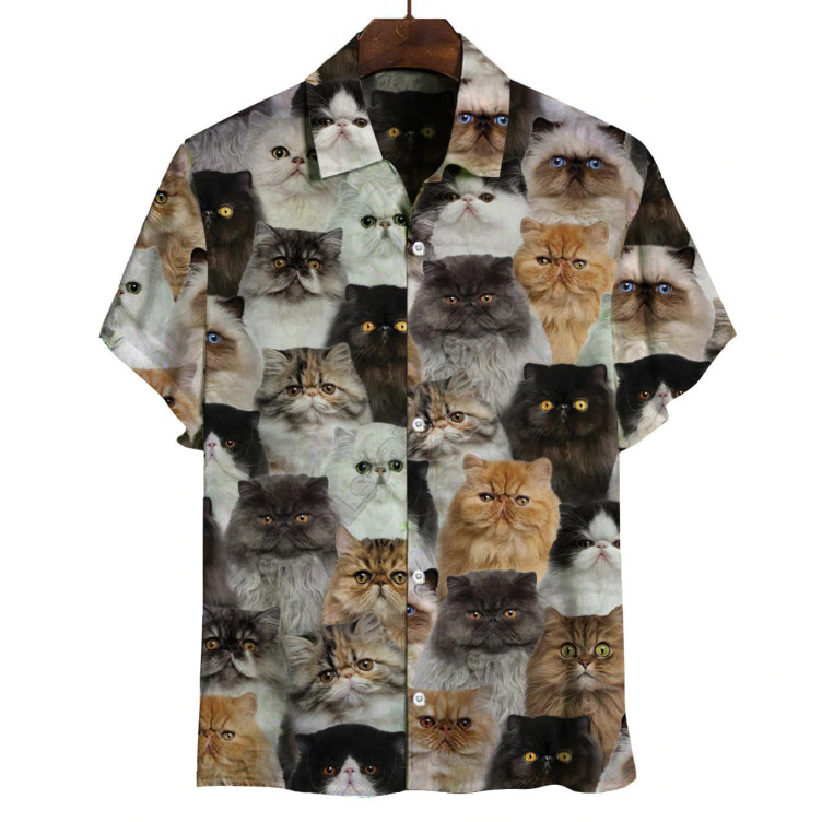 Dog print casual fashion trend T-shirt