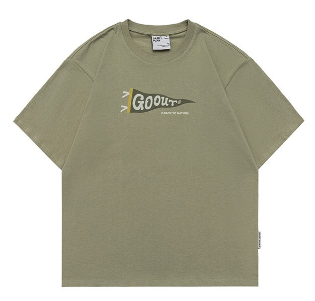Monogram print casual fashion trend T-shirt
