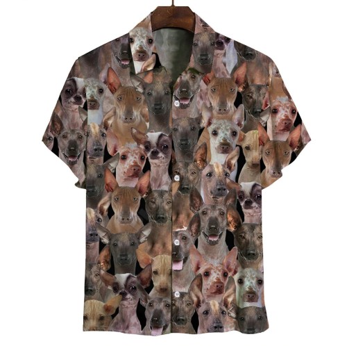 Dog print casual fashion trend T-shirt