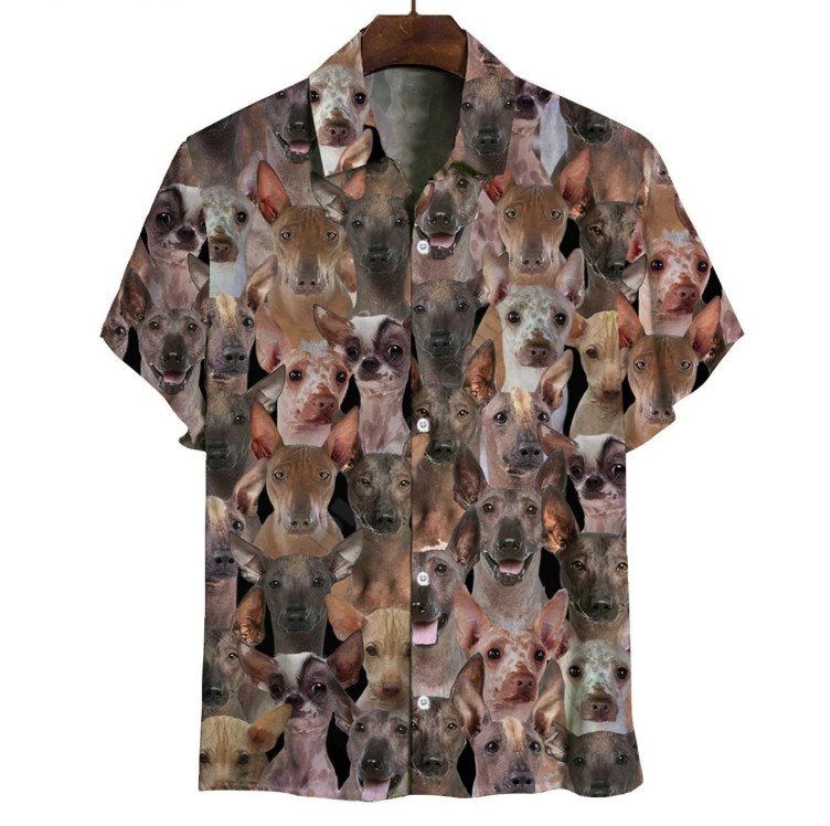 Dog print casual fashion trend T-shirt