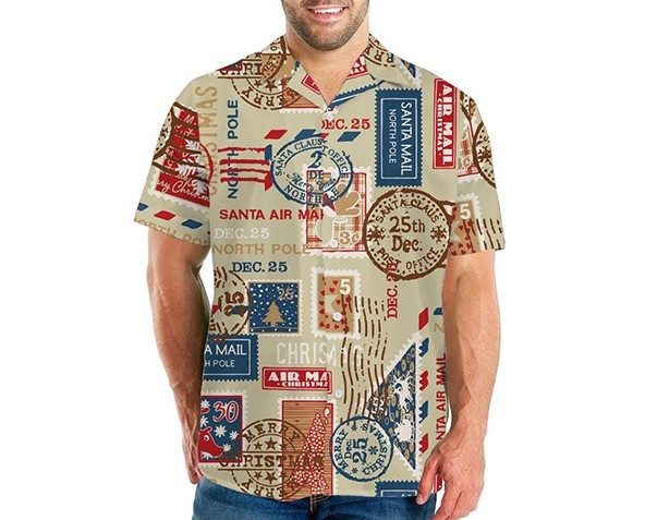 Printed panels, casual fashion trend shirt