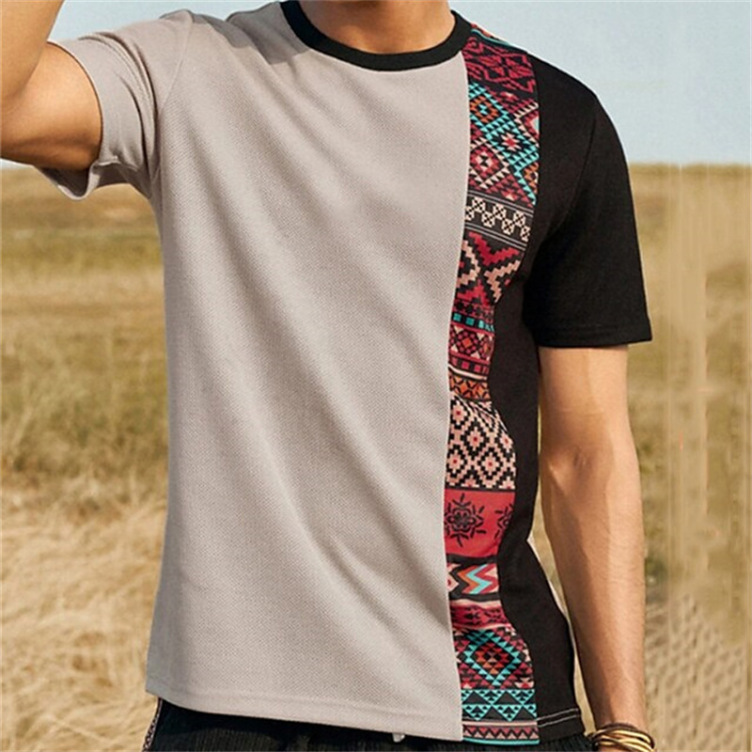 Casual crewneck fashion trend T-shirt