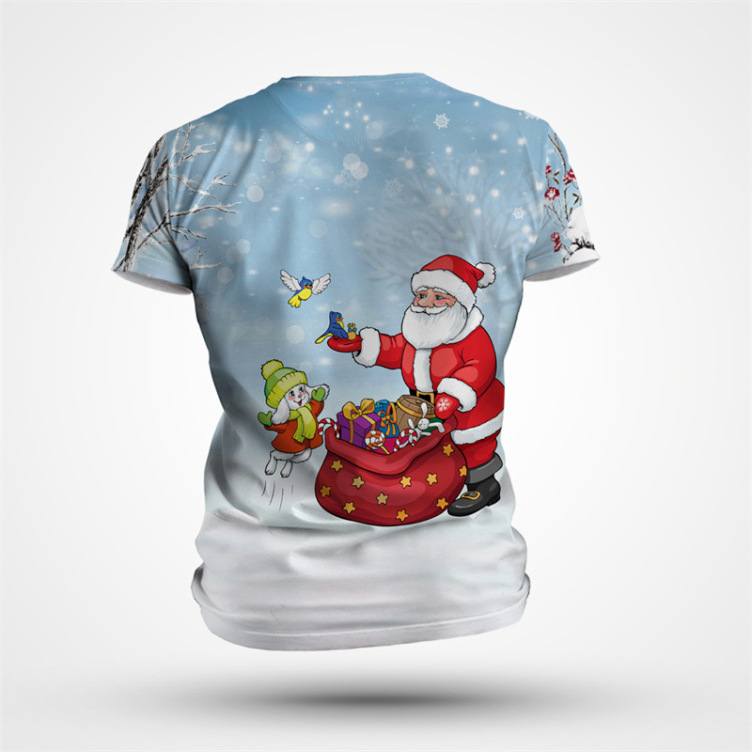 Digital print casual fashion trend T-shirt