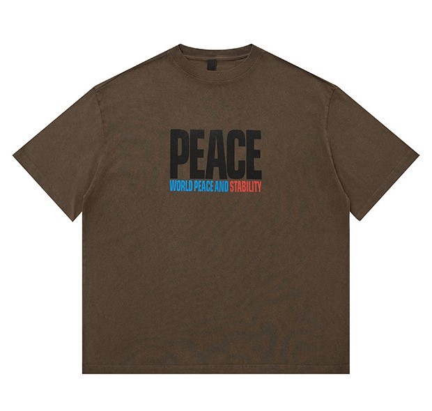 Monogram print casual fashion trend T-shirt