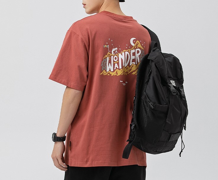 Monogram print casual fashion trend T-shirt