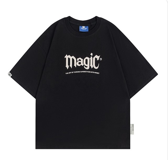 Monogram print casual fashion trend T-shirt