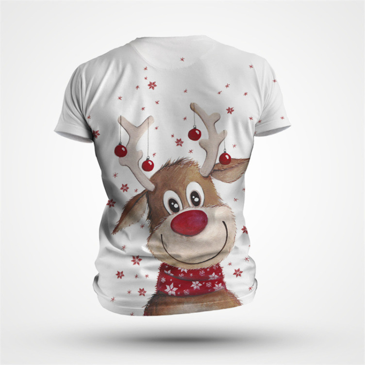 Digital print casual fashion trend T-shirt