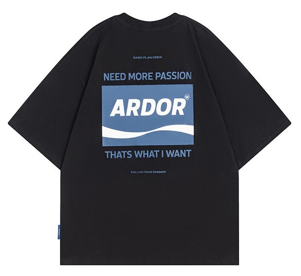 Monogram print casual fashion trend T-shirt