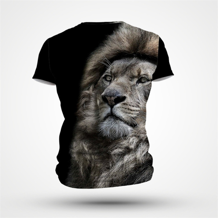 Digital print casual fashion trend T-shirt