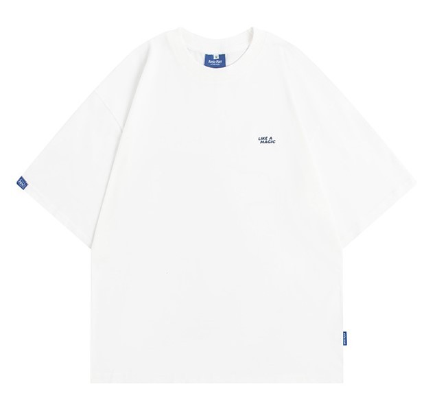 Monogram print crewneck short-sleeved trend T-shirt