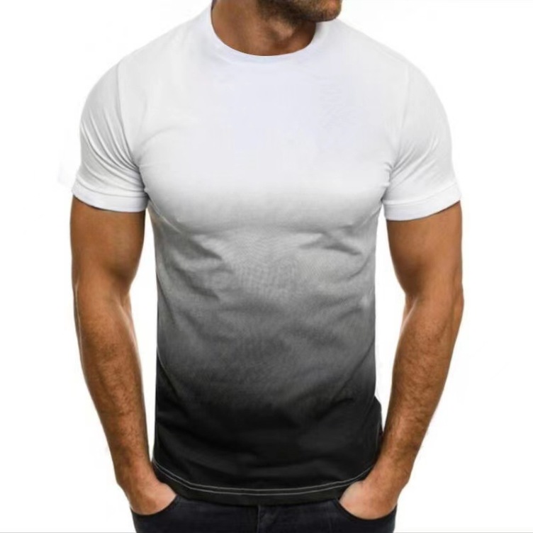 Digital printed short sleeve fashion trend T-shirt