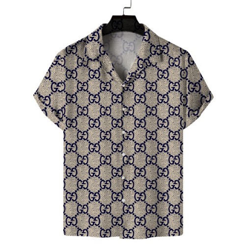Printed casual short-sleeved trend shirt