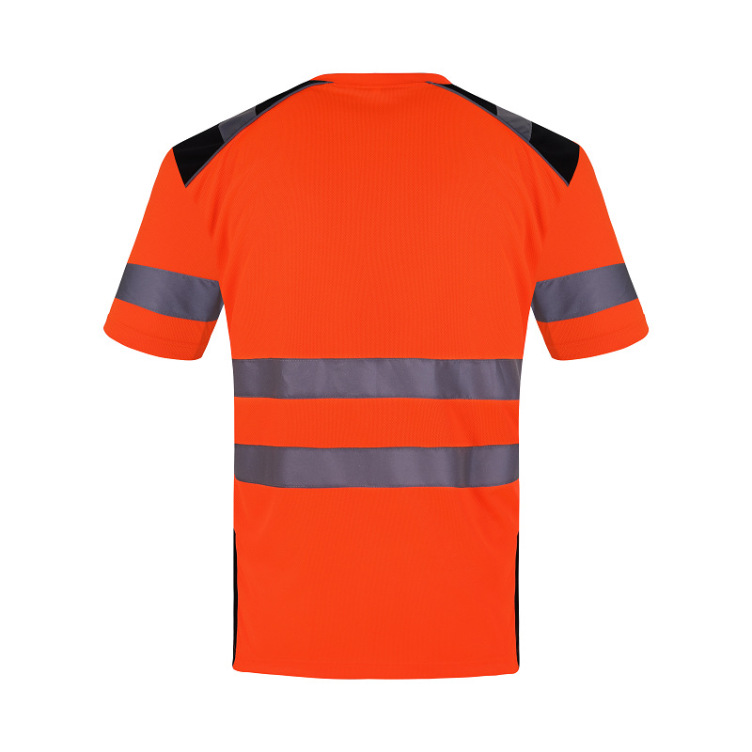 Fluorescent knit trend short sleeve T-shirt
