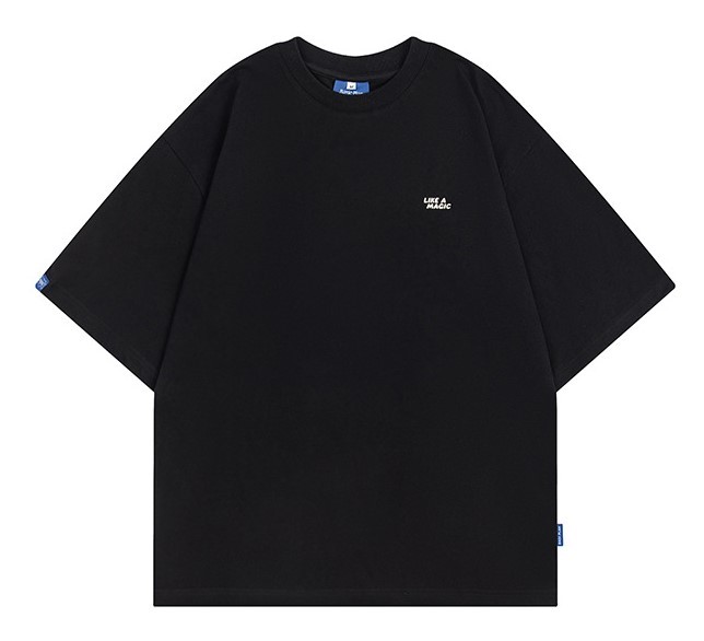 Monogram print crewneck short-sleeved trend T-shirt