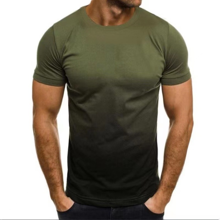 Digital printed short sleeve fashion trend T-shirt