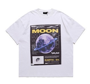 Printed casual short sleeve fashion trend T-shirt