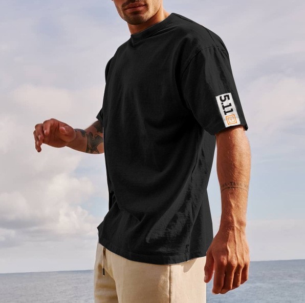 Printed casual crewneck fashion trend T-shirt