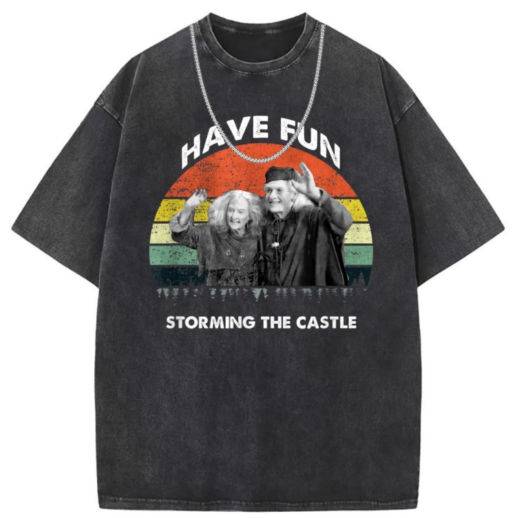 Printed crewneck casual fashion trend T-shirt