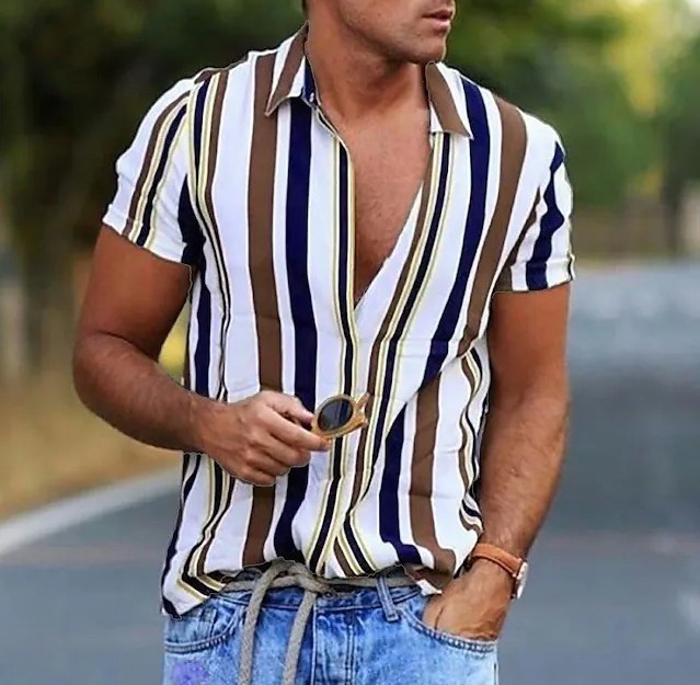 Printed casual fashion trend shirt