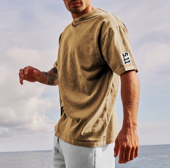 Printed casual crewneck fashion trend T-shirt