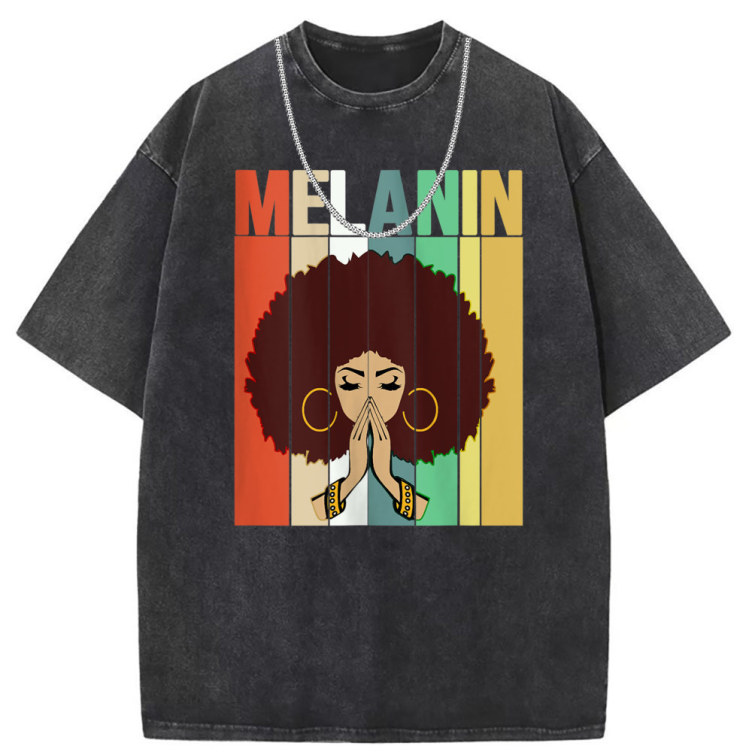Printed crewneck casual fashion trend T-shirt