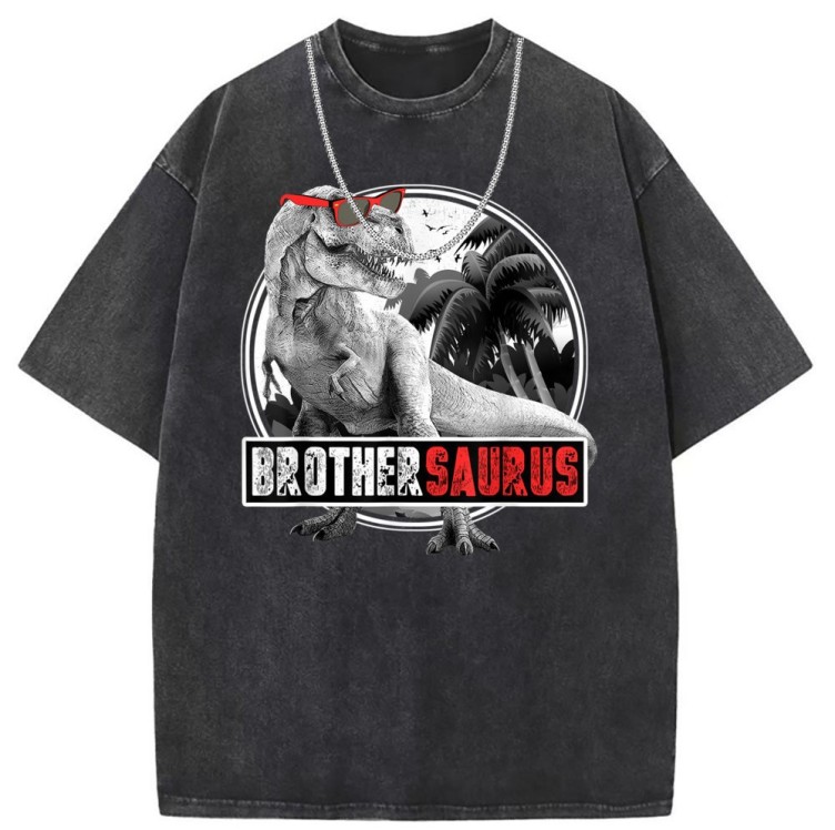 Printed crewneck casual fashion trend T-shirt