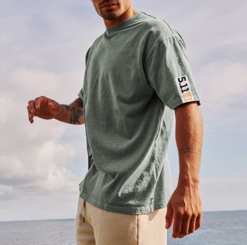 Printed casual crewneck fashion trend T-shirt
