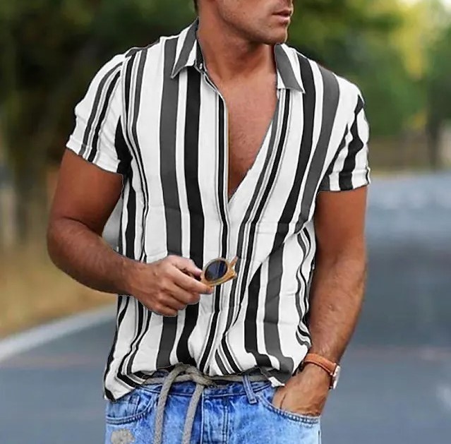 Printed casual fashion trend shirt