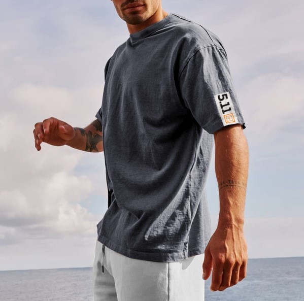 Printed casual crewneck fashion trend T-shirt