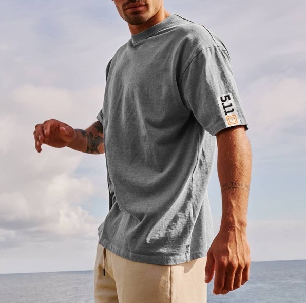 Printed casual crewneck fashion trend T-shirt