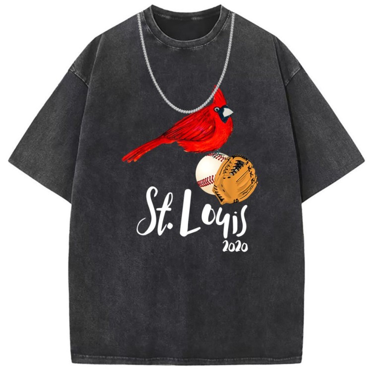 Printed crewneck casual fashion trend T-shirt